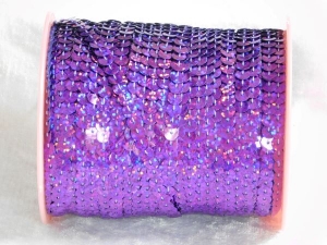 Slung Sequin String 6mm Laser Purple x 1m